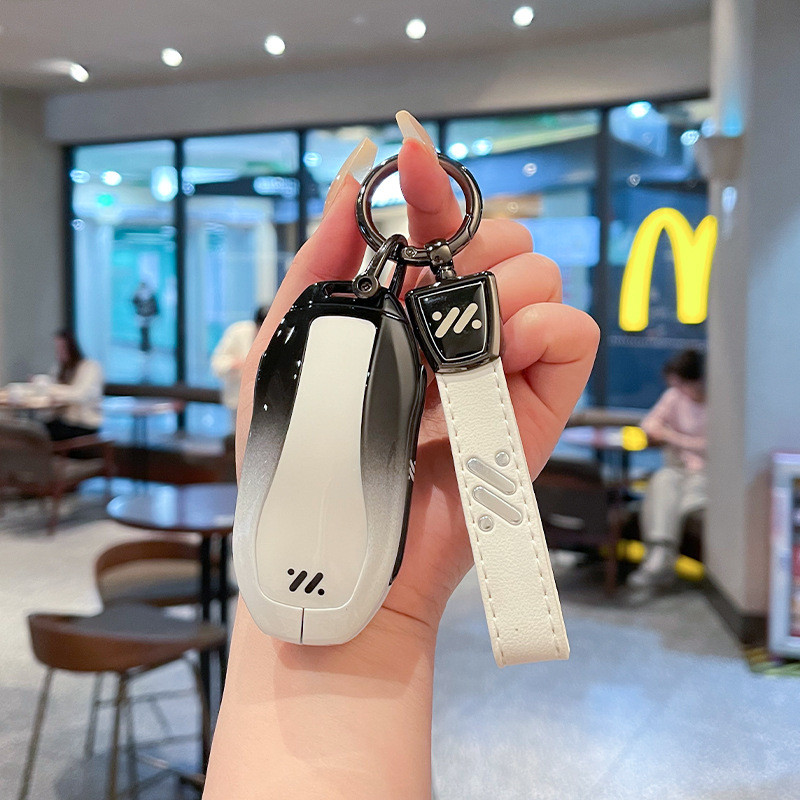 เหมาะสําหรับ 2025 สไตล์ใหม่ MG IM6 ฝาครอบกุญแจ 23-24-25 IM6 รถ L6 High-End L7 หัวเข็มขัดโลหะ