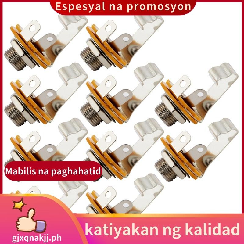 สําหรับกีตาร์ไฟฟ้า Pickup Output Jack Plug Socket(10 ชิ้น)- 6.35 มม.1/4 "Mono Input Jack Plugs.gjxqn
