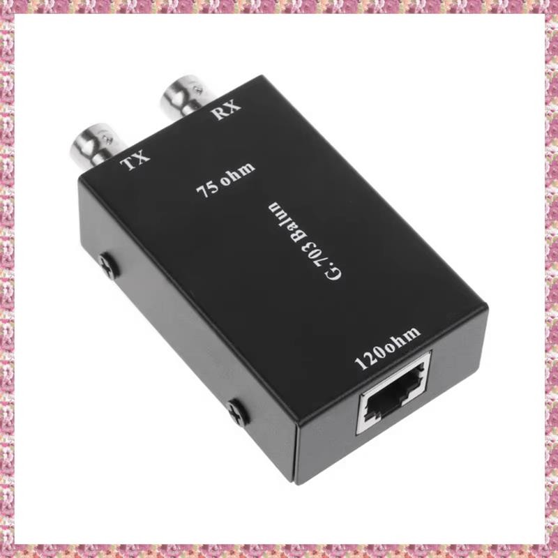 [VCR] 2.048Mbps G703 Coaxial BNC to RJ45 Transmitter E1 Converter Balance to Unbalance 75 Ohm to 120