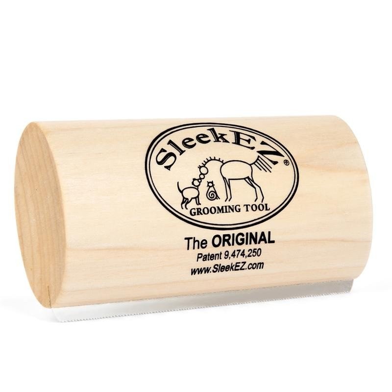 SleekEZ Dog Brush สําหรับส่องและกรูมมิ่ง, Deshedding Tool สําหรับสุนัขขนสั้นและขนยาว, หวีสุนัข, ยาว 