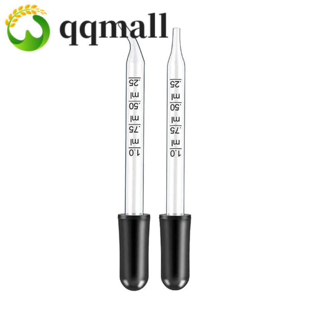 QQMALL Scale Dropper น้ํามันหอมระเหย Dropper Lab อุปกรณ์ขวดน้ํามันฟาง 1ml Dropper Transfer เคมีนํากล