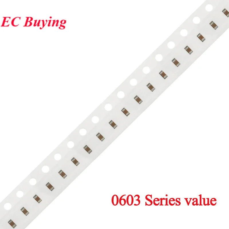 200 ชิ้น 0603 1608 SMD ชิปหลายตัวเก็บประจุเซรามิค 0.1pF - 22uF 10pF 22pF 100pF 1nF 10nF 100nF 0.1uF 1uF 2.2uF 4.7uF 10uF