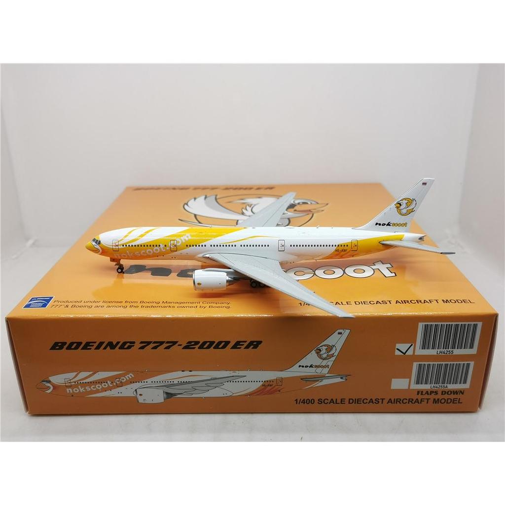 ขายพร้อมสต็อก-Lapel Wing ขยายรุ่น JC LH4255A 1: 400 nok Thai Bird Cool Airlines B777-200ER HS-XBF