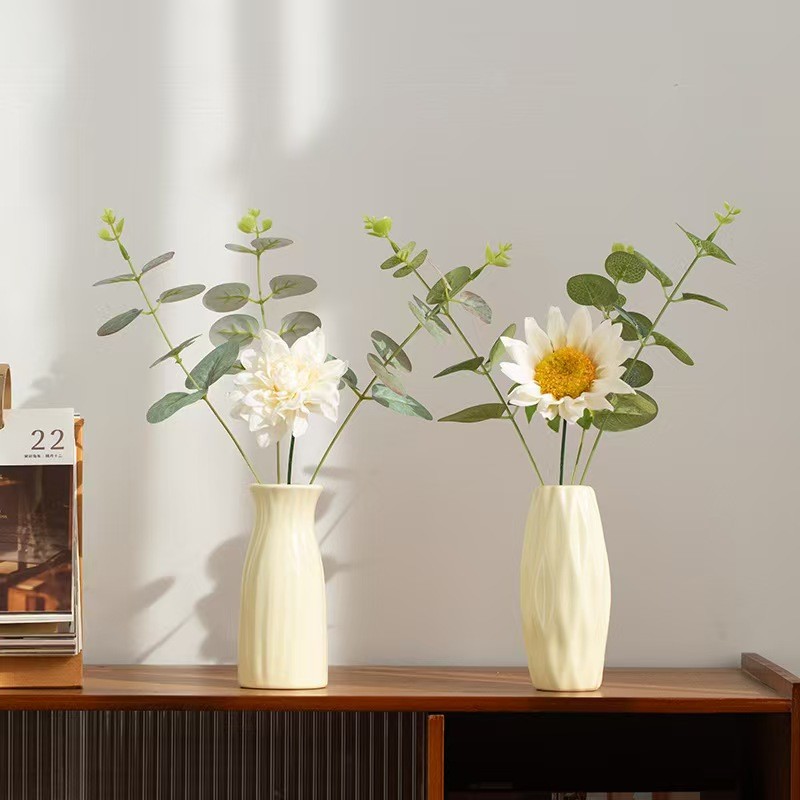 【พร้อมส่ง】vase แจกันเซรามิก ของประดับตกแต่งโต๊ะอาหาร ของตกแต่งบ้านห้องนั่งเล่น ดอกไม้