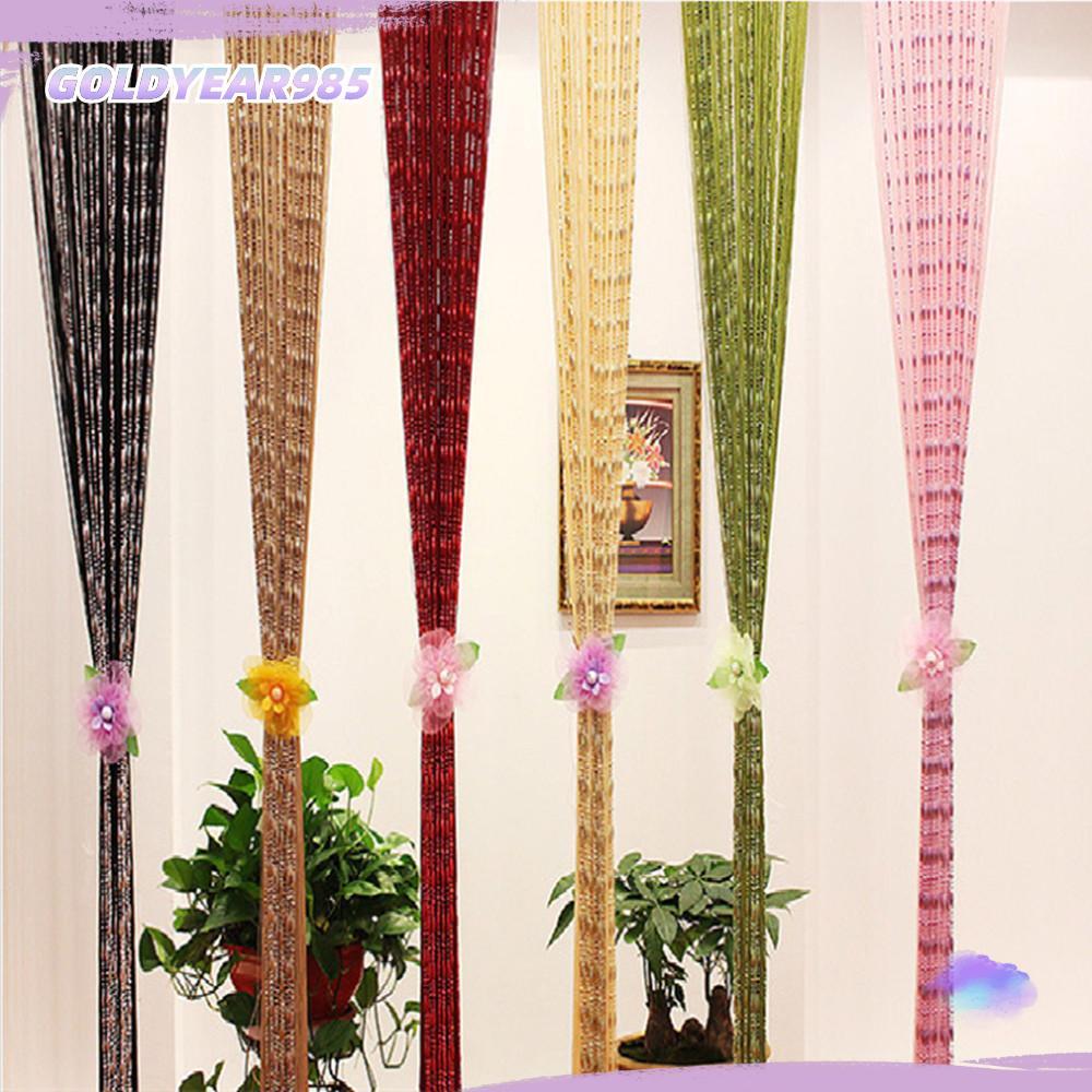 GOLDYEAR985 1Mx2M ประตูห้อง-divider แก้วคริสตัล พู่ผ้าม่านดรอปดีว์