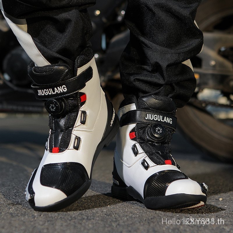 Waterproof Motorcycle Boots Men Women Boots Soft Non-slip Protective Racing Shoes 8609 PQLB