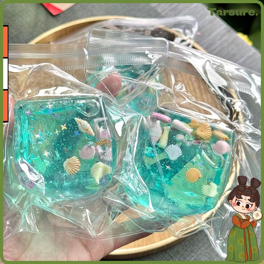 TARSURETH Squishy ความเครียดลูกบอล, การออกแบบการ์ตูน TPR Ocean Sensory Fidget ของเล่น, Props ตกแต่งตาราง Star Shell Blue Squeeze ผ่อนคลายช้า Rise Squishy ของเล่นงานแต่งงาน