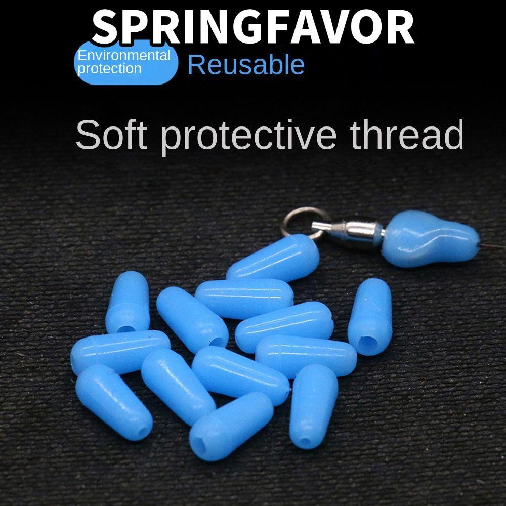 SPRINGFAVOR ปลาคาร์พตกปลา Space Bean, Bobber-Stopper Connector ตกปลา Anti-winding Bean, ซิลิกาเจล St