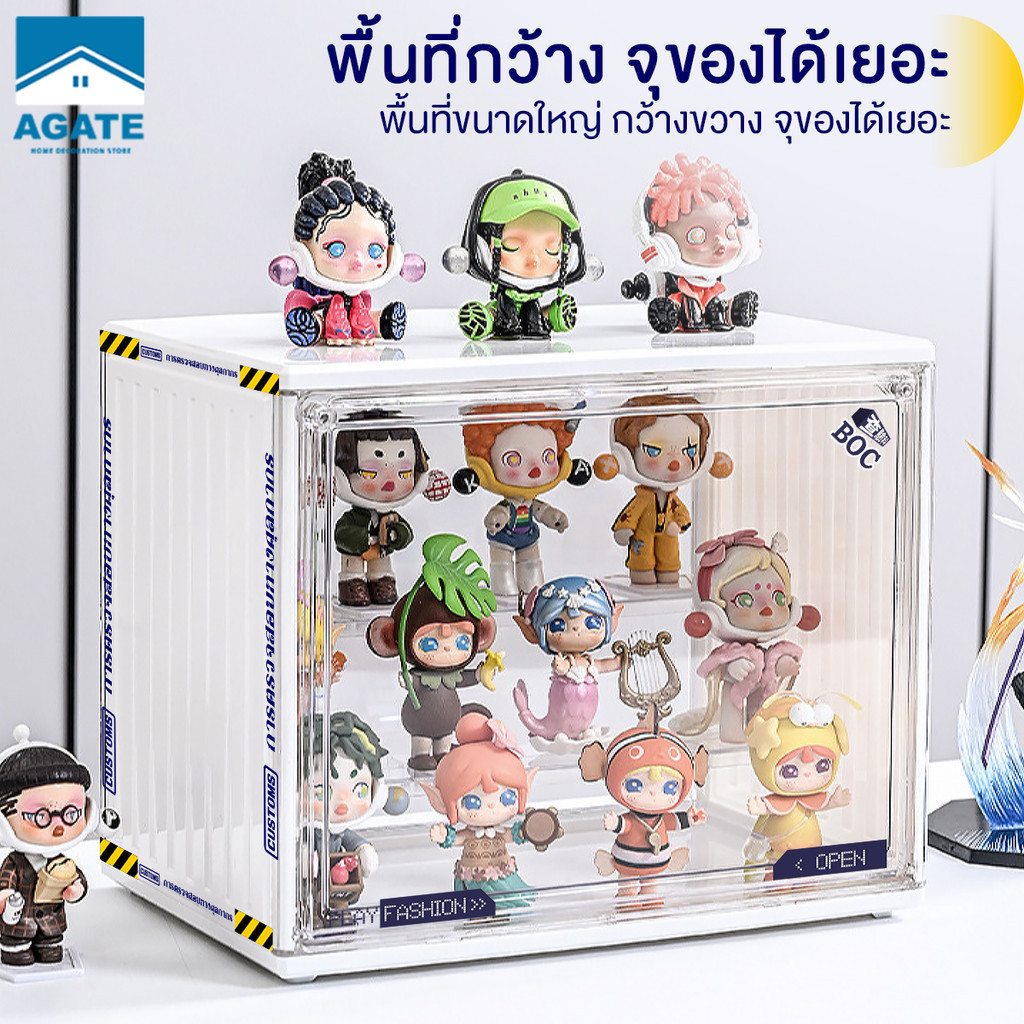 กล่องใส่โมเดล ตู้โชว์โมเดล กล่องใส่ art toy กล่องเก็บโมเดล กล่องอะคริลิคใส  สามารถจัดเก็บตุ๊กตา กันฝุ่น วางซ้อนกันได้