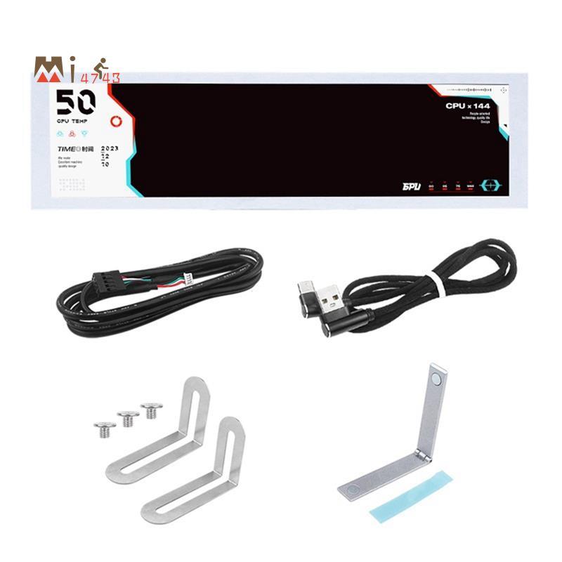 Mi47438.8 นิ้วคอมพิวเตอร์ Temp Monitor (Dynamic Theme รองรับ), IPS Type C หน้าจอรอง CPU RAM HDD Data