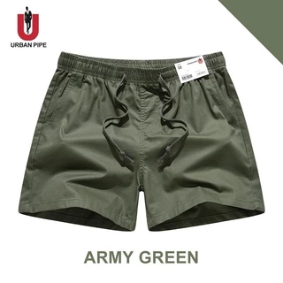 กางเกงขาสั้นผู้ชาย URBAN PIPE M-2XL 28-32 สั้นเหนือเข่า เอวยางยืด ผ้ายืด Plain Fashion Cotton Shorts 20261