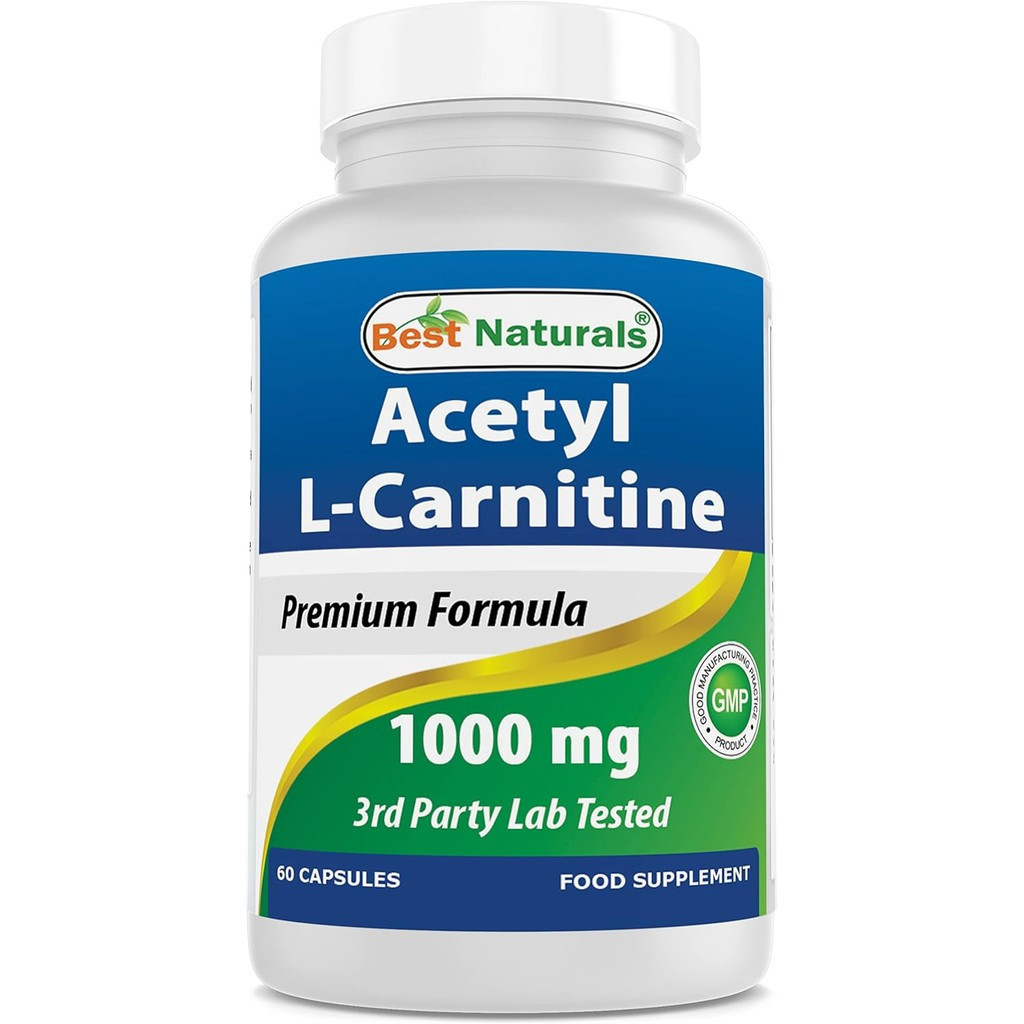 Best Naturals L-Carnitine 1000mg แคปซูล 60 นับ