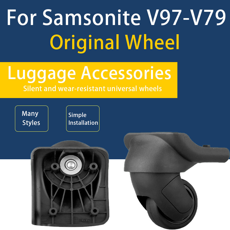เหมาะสําหรับ Samsonite V97-V79 กระเป๋าเดินทางเปลี่ยนล้อ Handcart กล่องล้อกระเป๋าเดินทางล้อ