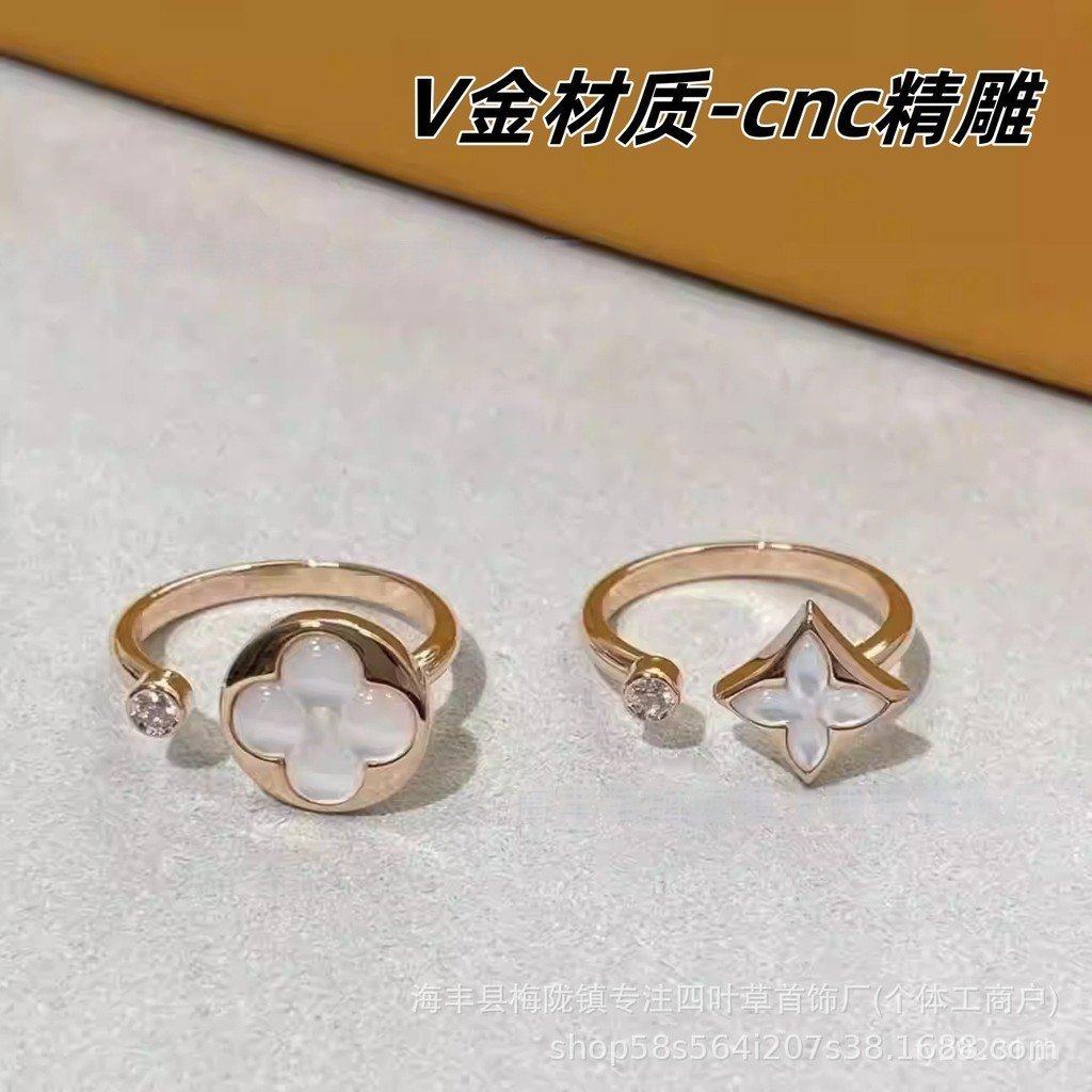 เพชรแหวนสีชมพูกล้อมด้วยสีขาว คุณภาพสูงจาก Donkeys Home CNC18k Gold-Plated