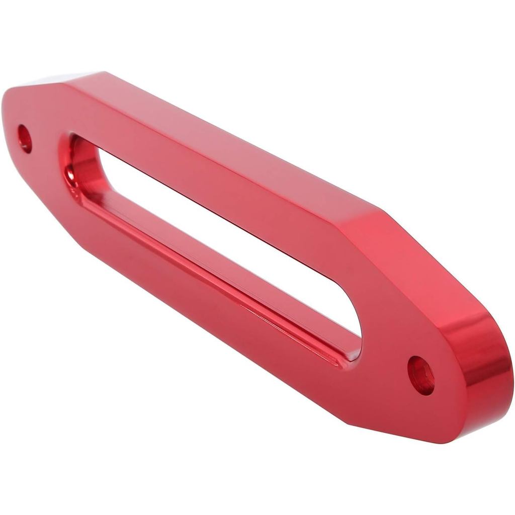 (สีแดง) Hawse Style Winch Fairlead, Car Hawse Winch Fairlead สําหรับสายสมอรถยนต์ ATV 300-4000 lb Win