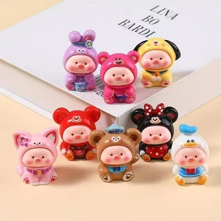 MODEL ตุ๊กตาโมเดล ไม่เจาะ การ์ตูนน่ารักๆ มีหลากหลายแบบ โมเดลตกแต่งโต๊ะ DIY