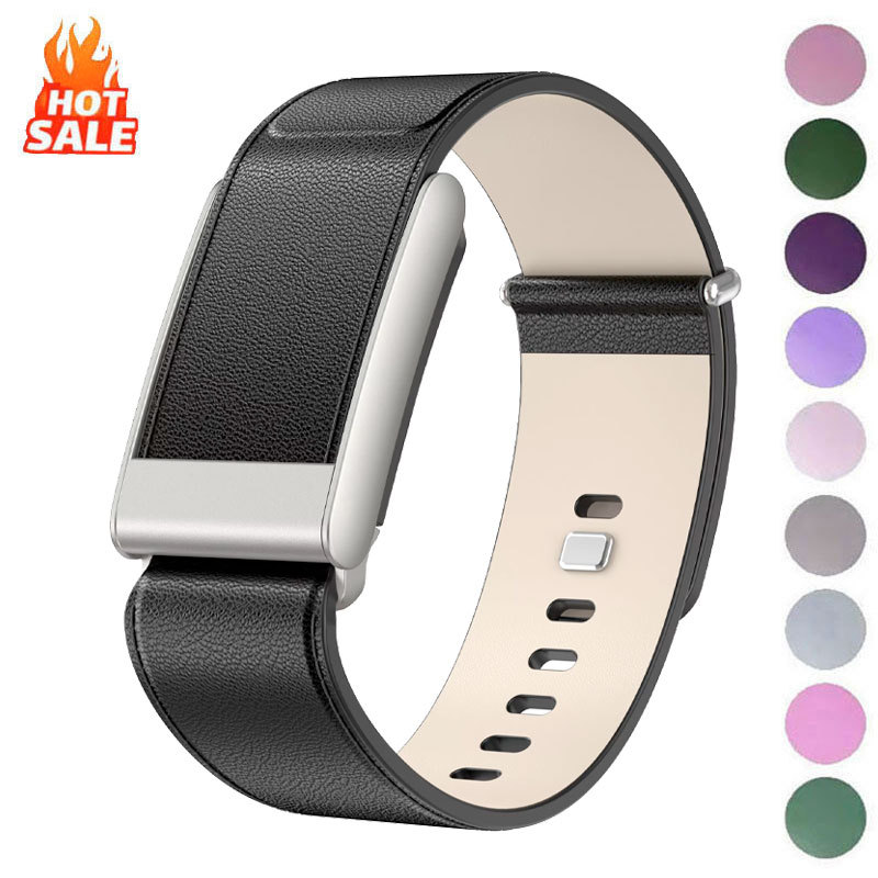 สายนาฬิกาสายหนังแท้สําหรับ Whoop 5.0 ใช้งานร่วมกับ WHOOP ONE สายรัดข้อมือฟิตเนส Tracker Whoop Life E