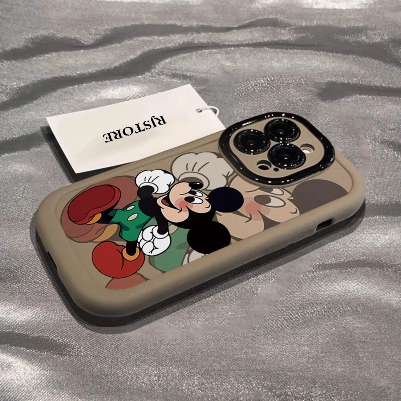 iphone 15 plus ผ่อน 0% เคสiphone เคสโทรศัพท์สำหรับ Apple 17promax 16pm มิกกี้ทาสี iphone15pro รุ่นให