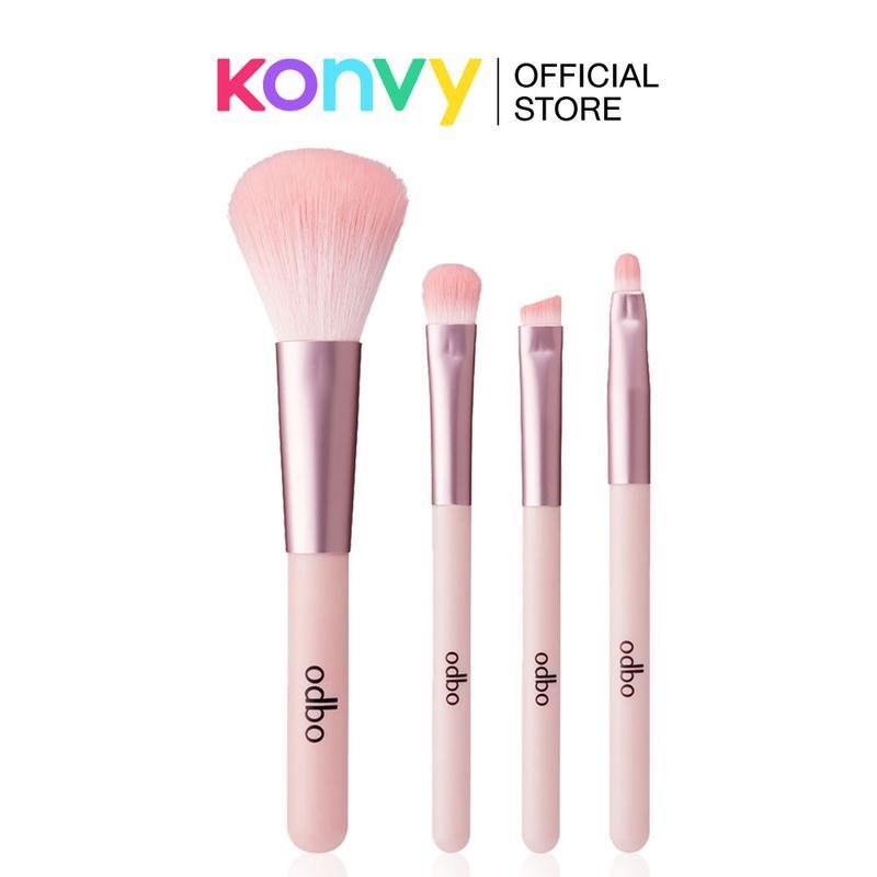ODBO Perfect Brush [4pcs] #OD838 เครื่องสำอาง อุปกรณ์แต่งหน้า แปรงแต่งหน้า & ไม้พาย
