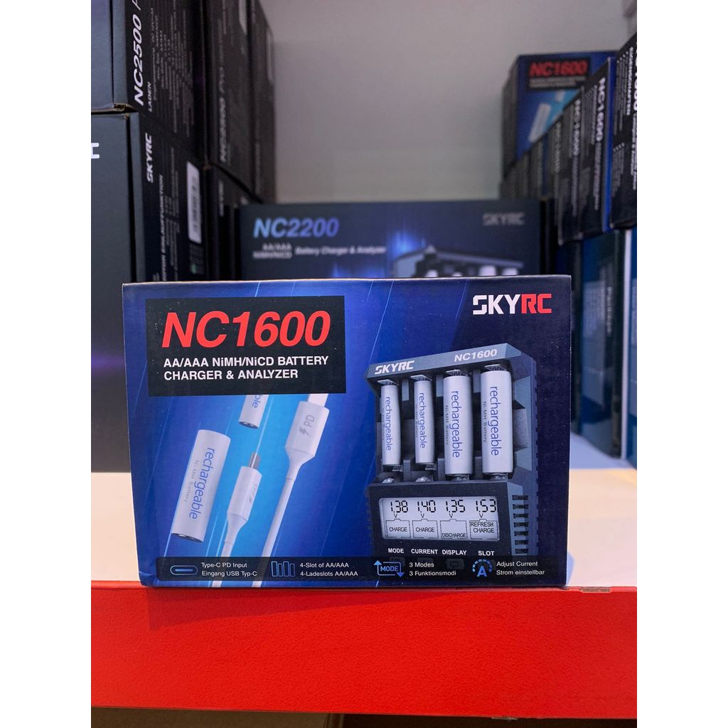 เครื่องชาร์จและเครื่องวิเคราะห์แบตเตอรี่ Skyrc NC1600