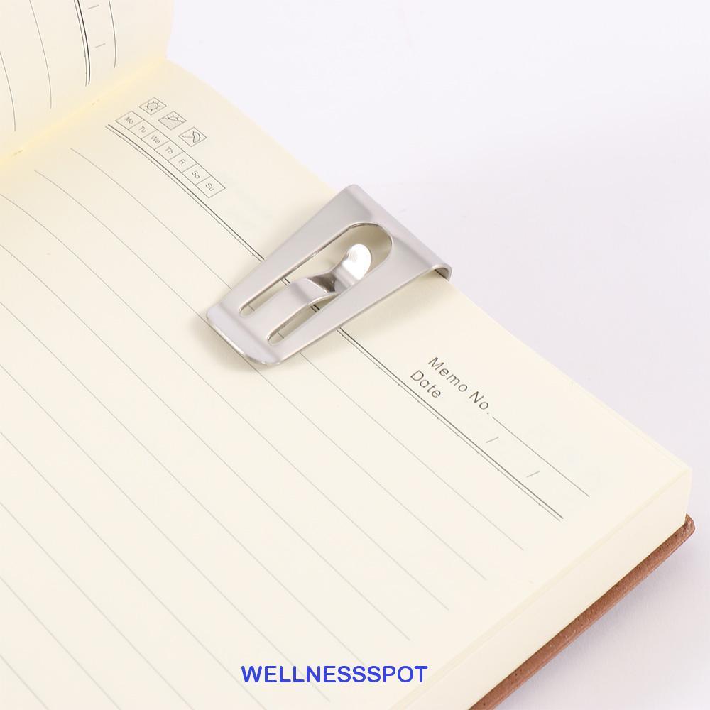 WELLNESSSPOT Cash Holder Portable Bill Clip Business Card Holder Metal Clip Ticket Holder Hollow