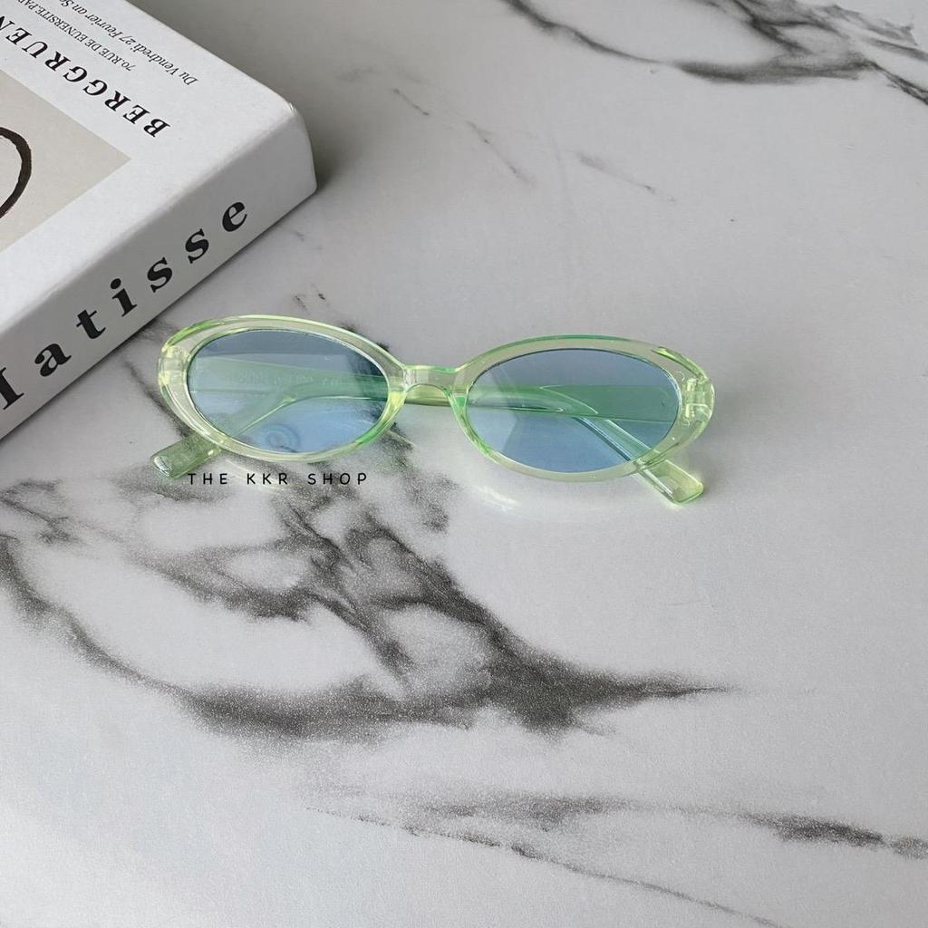 แว่นตากันแดดแฟชั่นรูปวงรีไข่ KD1804 กันแสงแดด ชายหญิงใส่ได้ ถ่ายรูปชิคๆ มีบริการปลายทาง - รูปที่ 4