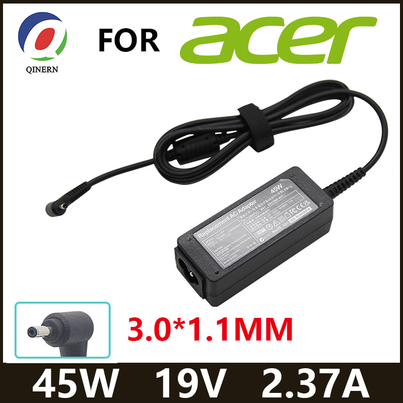 19V 2.37A 45W 3.0*1.1 มม.แล็ปท็อปอะแดปเตอร์สําหรับ Acer Aspire S7 391 V3-371 Switch12 PA-1450-26 A13