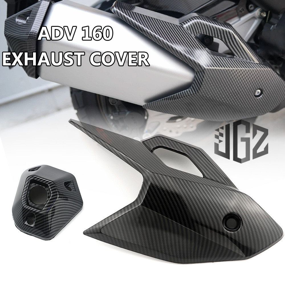 สําหรับ Honda ADV160 ADV 160 ฝาครอบท่อไอเสียรถจักรยานยนต์ ABS Muffer ความร้อน Guard COVER