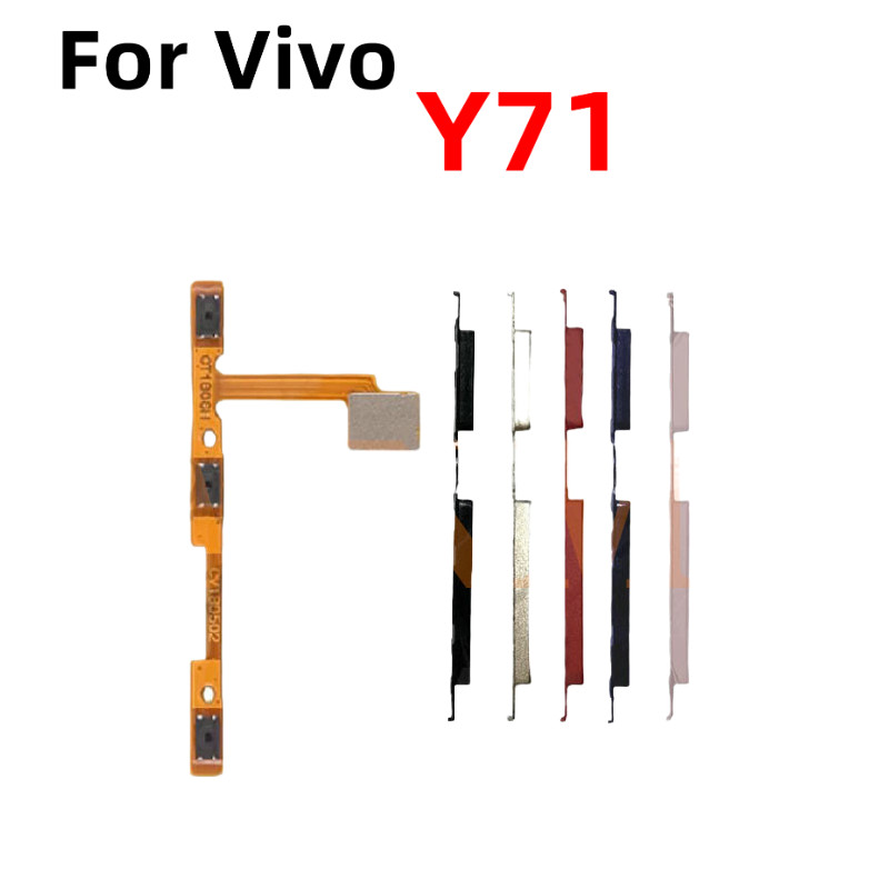 สําหรับ Vivo Y71 Y71A Y71i ปุ่มเปิดปิดปุ่มสวิทช์ด้านข้าง Key Volume Up Down Flex สายโทรศัพท์มือถือ P