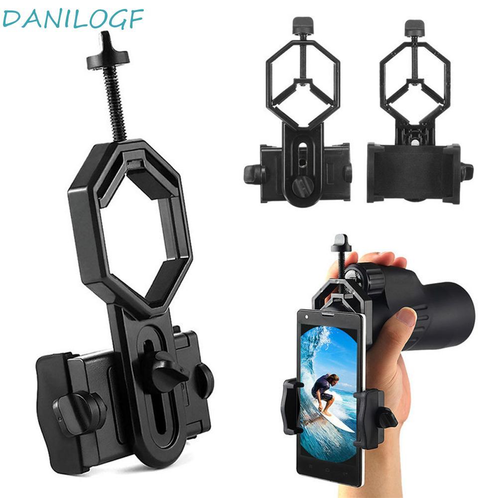 DANILLOGF โทรศัพท์มือถืออะแดปเตอร์ Mount Spotting Scope Holder โลหะ/ABS ปรับกล้องจุลทรรศน์วงเล็บ
