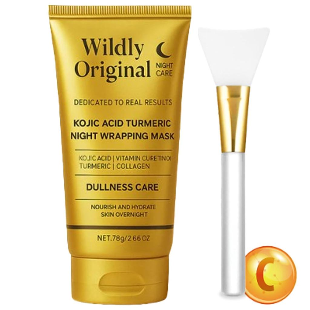 EMW Night Wrapping Mask หน้ากากคอลลาเจนบำรุงผิวระหว่างนอนหลับ - ปรับผิวให้กระชับและกระจ่างใส (1 ชิ้น