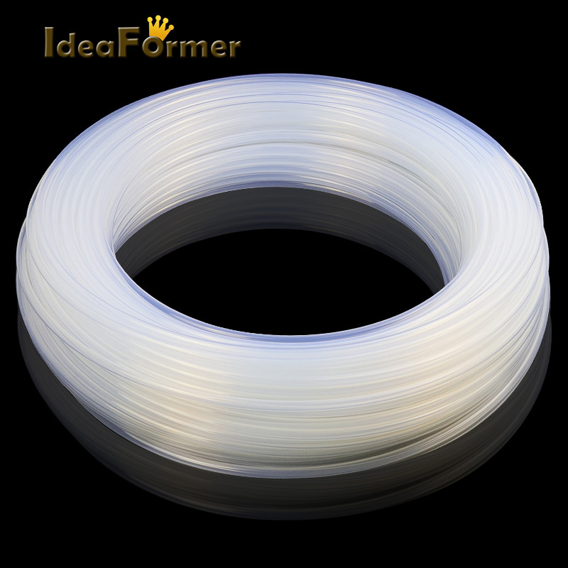IdeaFormer 3D Printer 2*4mm Clear PFA PTFE Tube PiPe J-head Hotend RepRap Rostock Bowden Extruder fo
