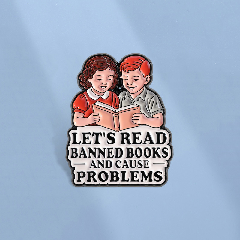 เข็มกลัดป้ายเสื้อสำหรับสาวน้อย ออกแบบมาสำหรับหนังสือวรรณกรรม เป็นของขวัญพิเศษสำหรับเพื่อน