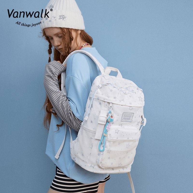 VANWALK Official x Star Backpack School Bag Backpack Mountaineering Backpack กระเป๋าเป้เดินทาง กระเป
