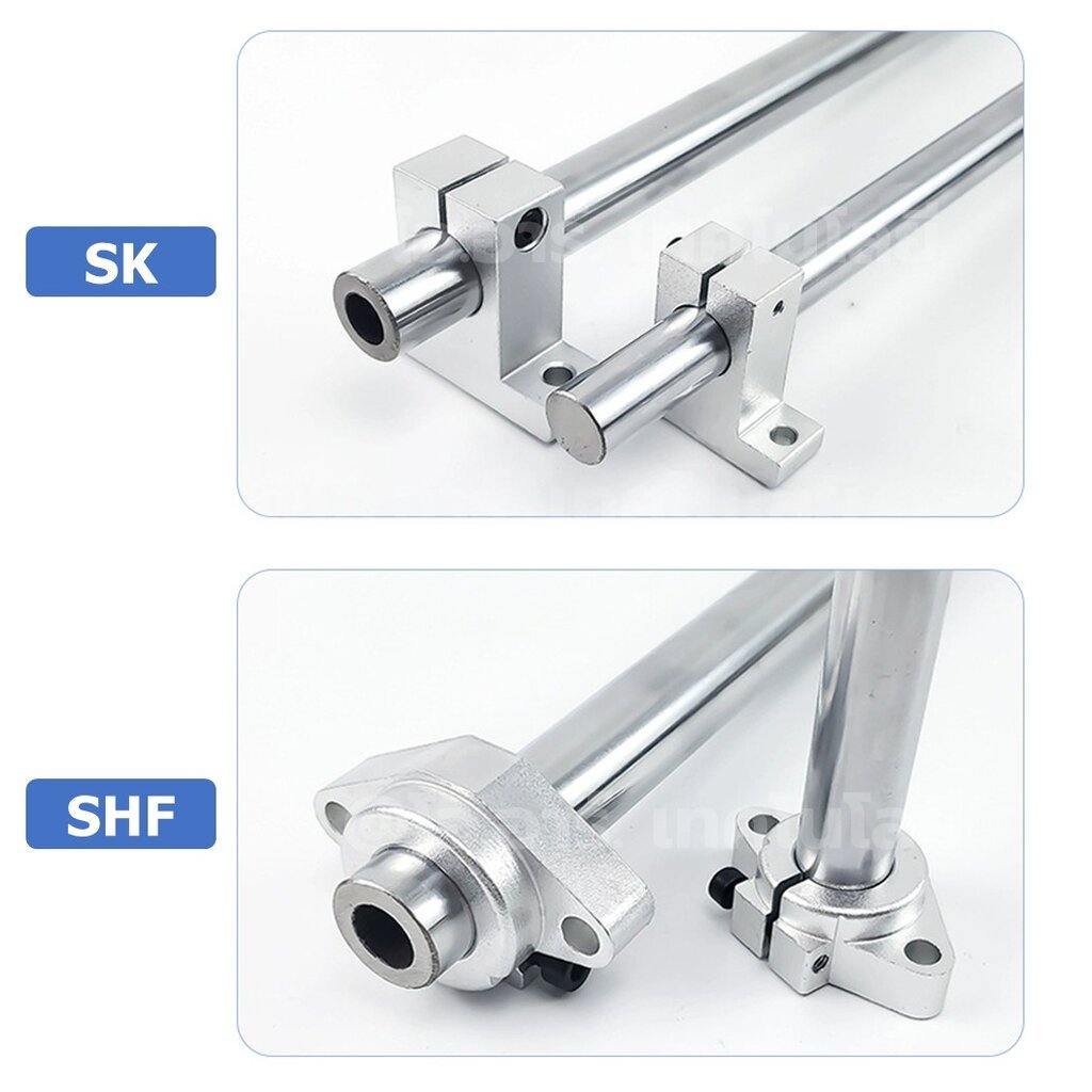 SK ขาตั้งเพลา แนวตั้ง ขนาด 6-20mm Vertical SK Linear Shaft Support Aluminum Alloy ตัวยึดแกน ฐานยึดแกน ขายึดเพลา SK8/S... - รูปที่ 3