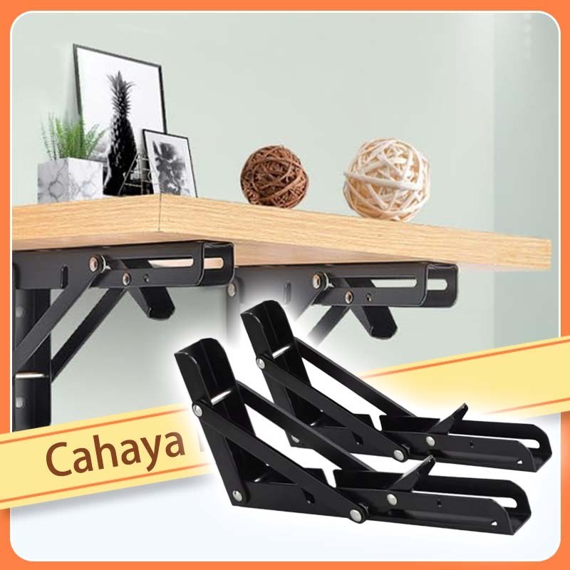 ขายึด L-Brackets แบบพับได้ - รองรับชั้นวางของติดผนังแบบพับได้ DIY