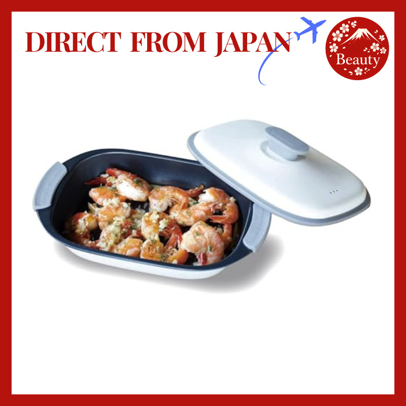 CB Japan Microwave Grill Cooker Copan Rectangle | Fry, Boil, Steam & Bake with One Tool【Direct From 