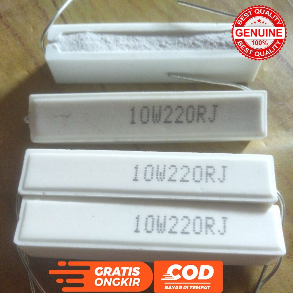 10 วัตต์ 220OHM 10 วัตต์ 220 โอห์ม 10W220RJ RESISTOR