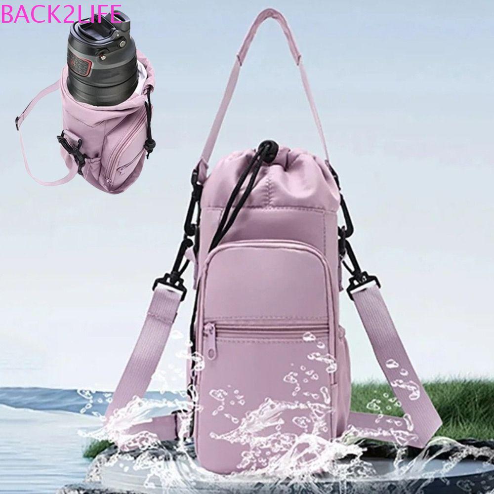 กลับ2ชีวิต กระเป๋าขวดน้ํา,แขนป้องกันฉนวนกระติกน้ําร้อนที่วางขวด,แบบพกพาปรับสายรัด ค โรสบอดี กับโทรศัพท์กระเป๋าถ้วยสูญญากาศ ค มาถึง ปกสําหรับกลางแจ