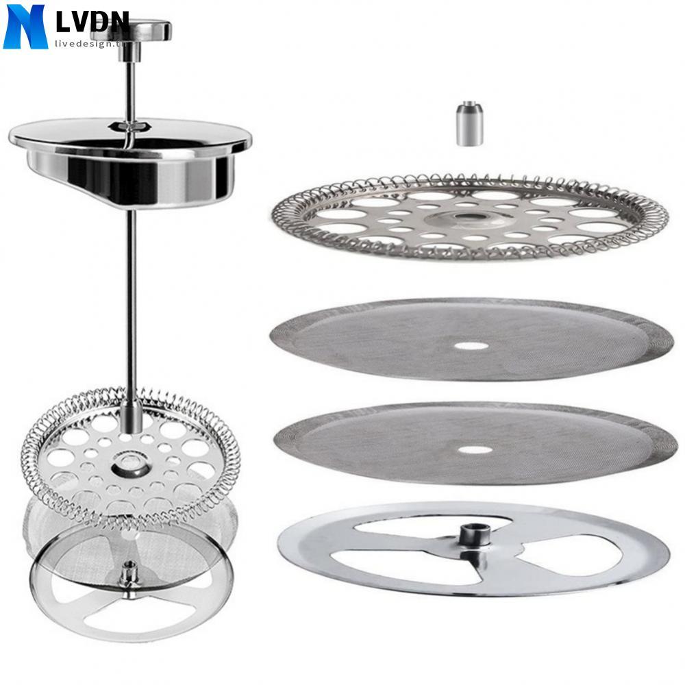 Efficient Filtering with 4 Pcs of Stainless Steel French Press Replacement Parts