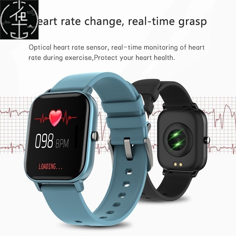 สมาร์ทวอทช์หน้าจอสีสําหรับผู้ชาย Fitness Tracker Smartwatch