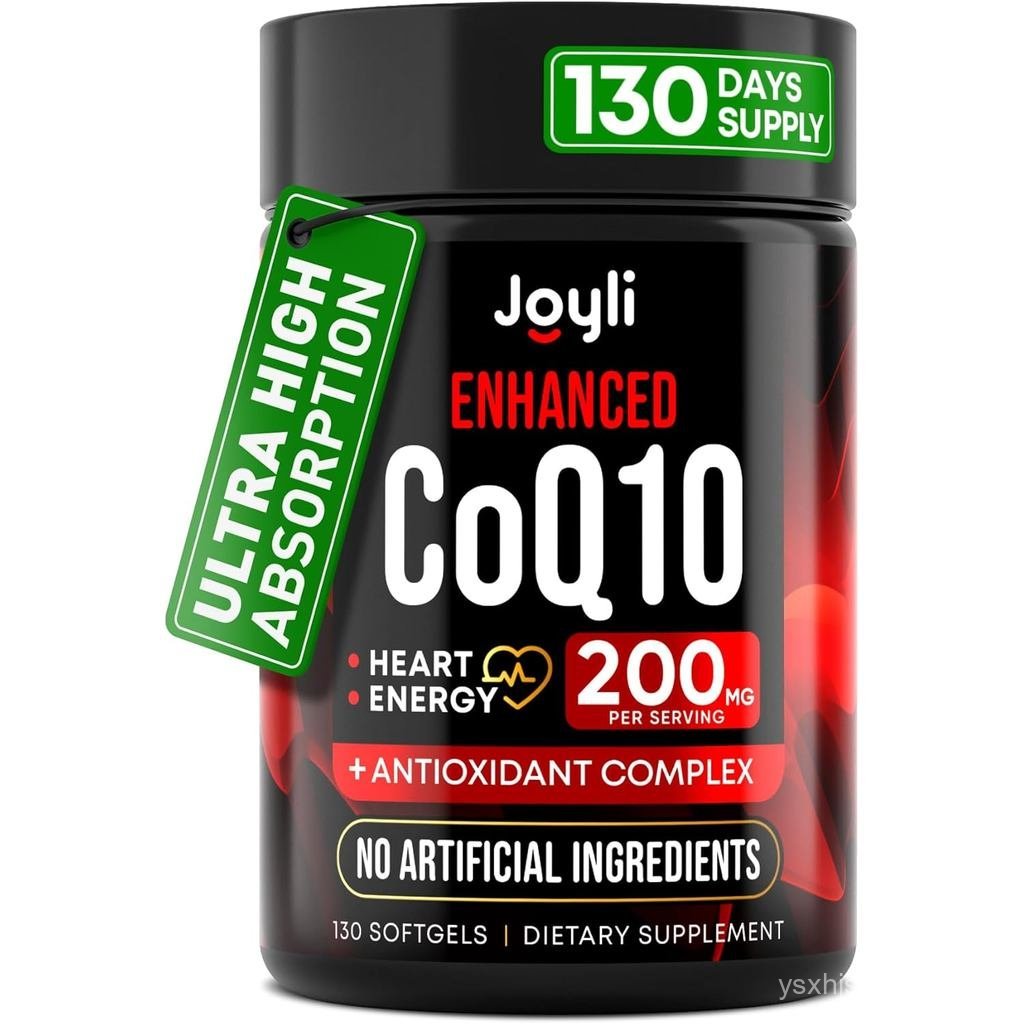 CoQ10 200MG - Co Q10, 200mg Softgels for Heart Health & Energy Production - อาหารเสริม Co Q 10 ที่ปร