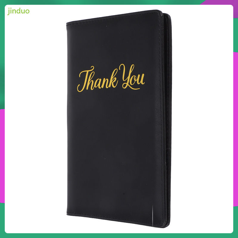 Guest Check Presenters Pads สูตรผู้ถือหนังสือสําหรับเซิร์ฟเวอร์หนังสือ jinduo