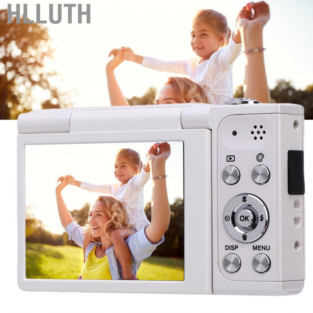 halluya.th กล้องดิจิตอล 4K 50MP ซูม 16 เท่า 2.88 นิ้ว 180° หน้าจอพลิก DV สำหรับการเดินทางนอกสถานที่