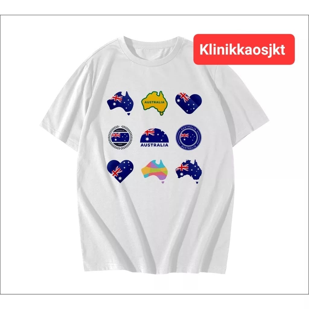 เสื้อยืด AUSTRALIA AUSSIE SUVENIR พร้อมฉลากสําหรับ SOUVENIER - AUSTRALIA AUSSIE TSHIRT SOUVENIR รุ่น