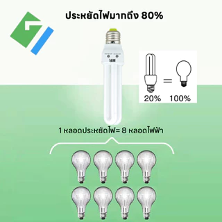 หลอดประหยัดไฟ ไฟ LED หลอดไฟเกลียว หลอดไฟรุ่นเฮอริเคน 26W / 40W / 85W ขั้วเกลียว E27