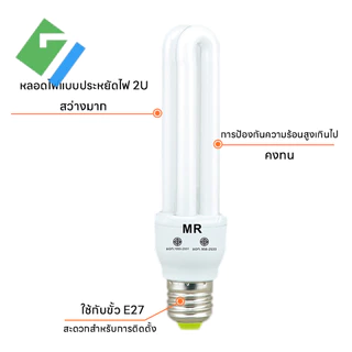 หลอดประหยัดไฟ ไฟ LED หลอดไฟเกลียว หลอดไฟรุ่นเฮอริเคน 26W / 40W / 85W ขั้วเกลียว E27
