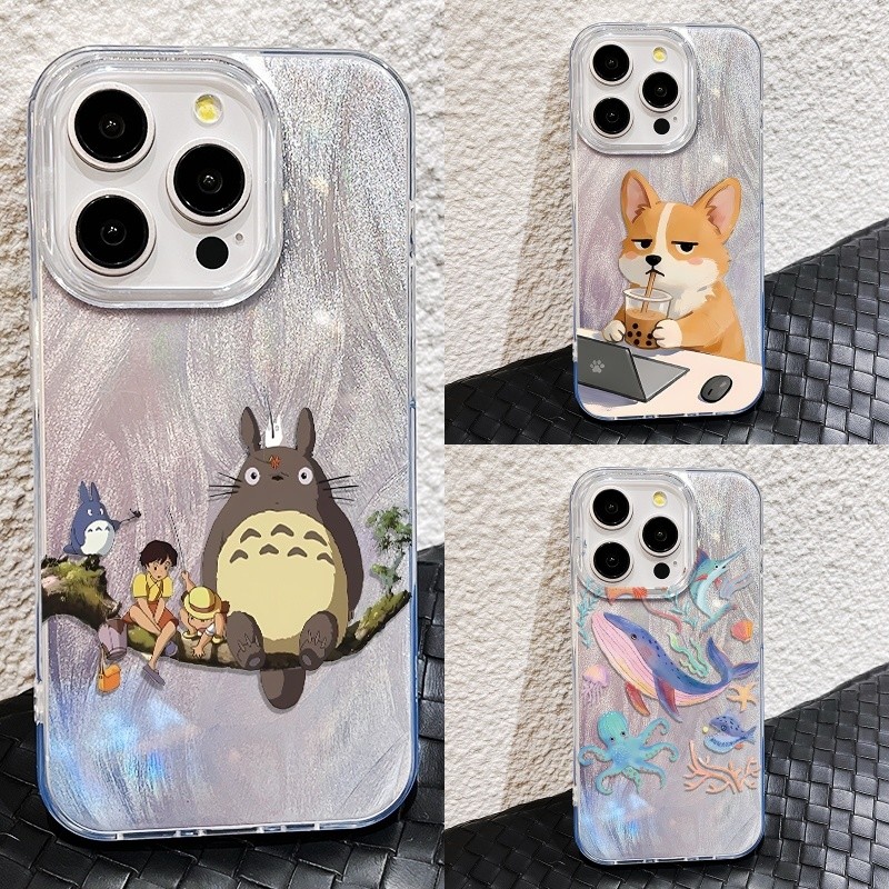 เคส สำหรับ Xiaomi Redmi note 17 15 12 13 15 14 Pro Plus Max A5 12C 13C 14C 15C 13T 14T 15T 17T Pro หรูหราน่ารัก Corgi Totoro แมวนุ่มเคสโทรศัพท์