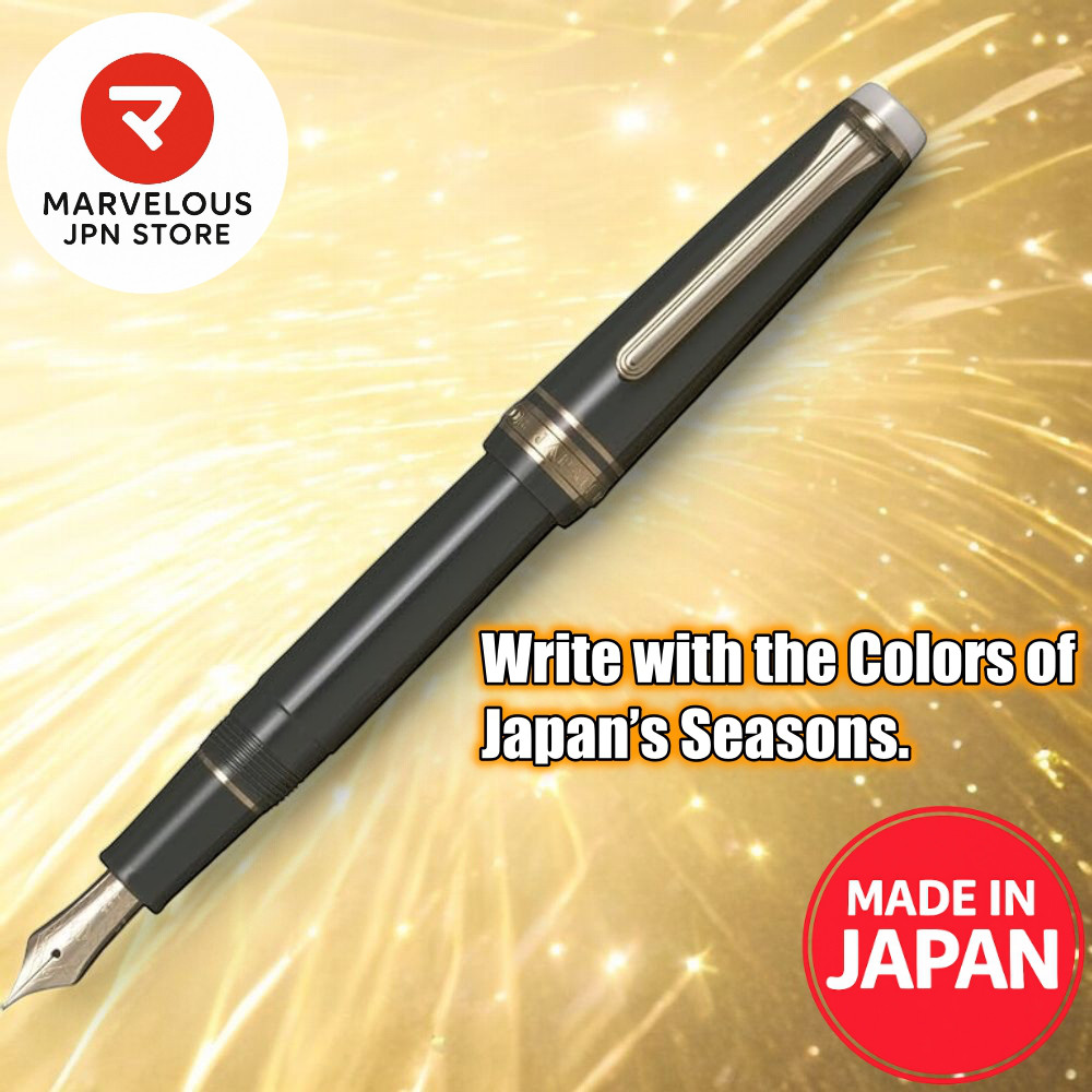 กะลาสี SHIKIORI ปากกาหมึกซึม Sekirei MF 14K Gold Nib Made in Japan 11-1231-303