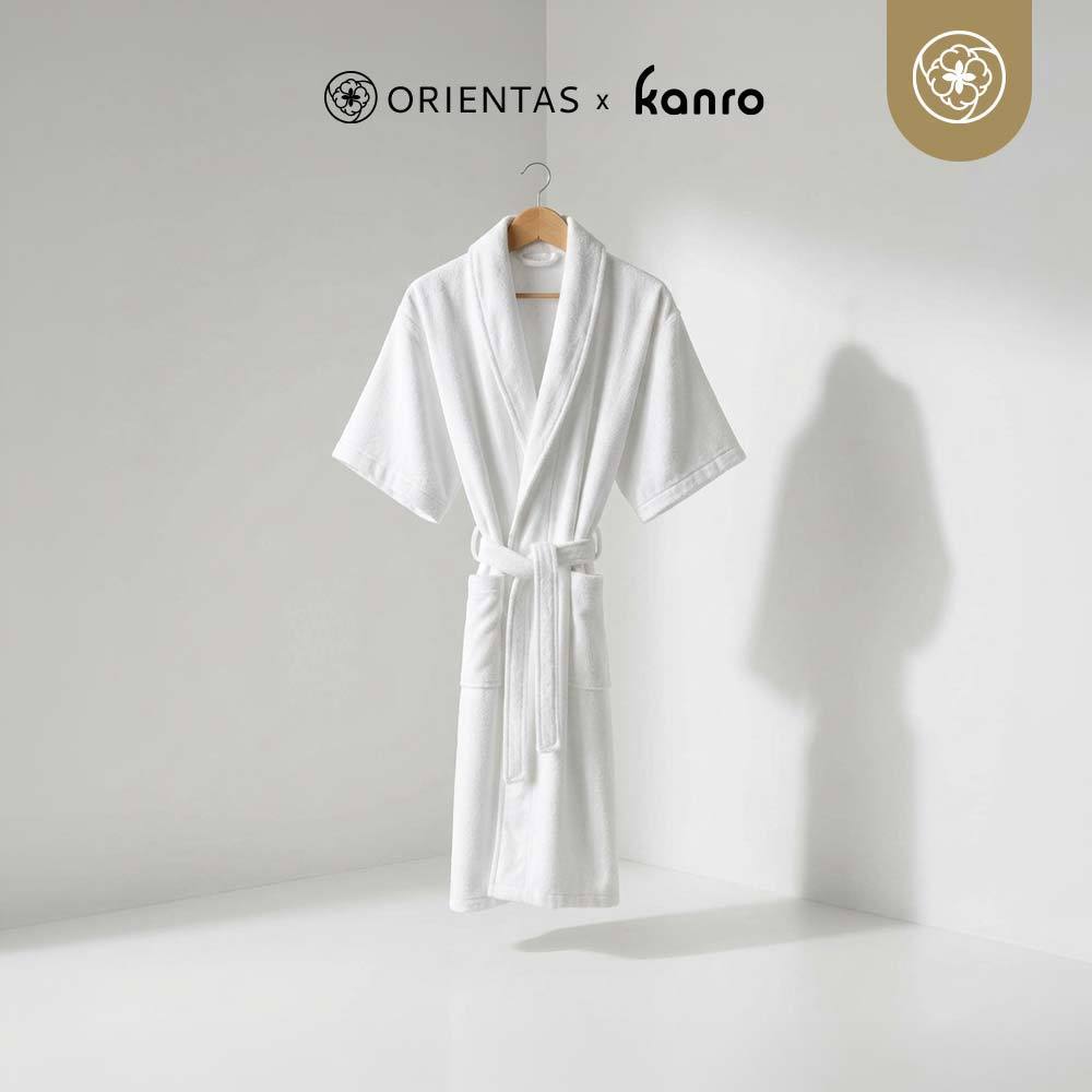 Orientas เสื้อคลุมอาบน้ำ โรงแรม 6 ดาว รุ่น Kanro ผ้าหนา ซับน้ำไว แห้งเร็วกว่าเดิม ผ้ามีน้ำหนัก